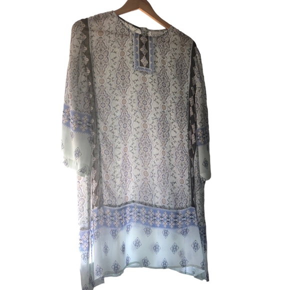 J.Jill tunic top boho light loose soft feminine cottage core coastal coverup - Picture 6 of 9